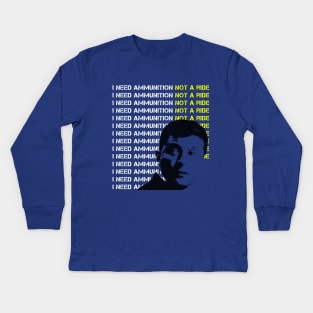 Zelensky Says "I Need Ammunition, Not A Ride" Kids Long Sleeve T-Shirt